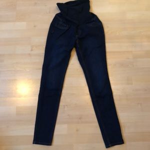 Jessica Simpson dark maternity skinny jeans